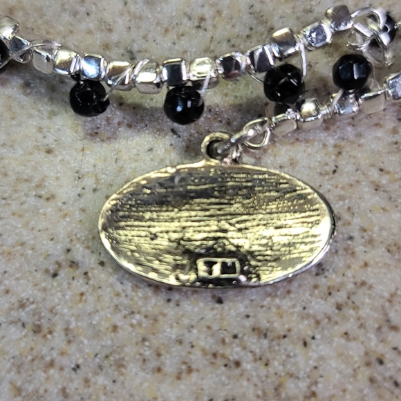 Bracelet Panther Team. Silver/Black. ADJUSTABLE - Picture 4 of 8